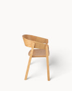 SYLFORM Elegant Stol i Asketræ med Rebsæde