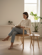 SYLFORM Spisestuestol i Natur Teaktræ