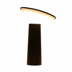 SYLFORM Moderne Dæmpbar Bordlampe med 360° Drejelig Skærm – Sort/Hvid LED Belysning til Indendørs og Udendørs Brug Sort