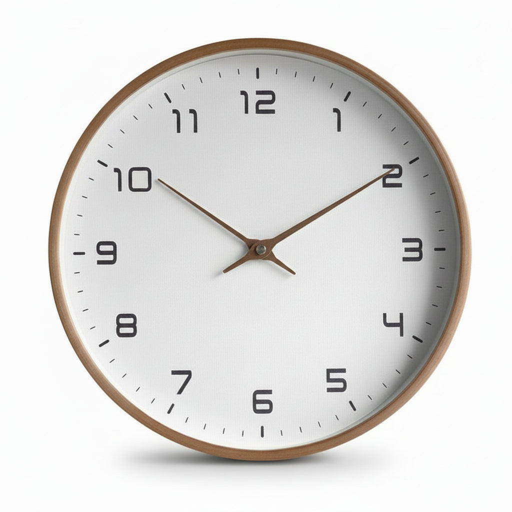 SYLFORM Tidy Vægur | Minimalistisk Design, Silent Mekanisme, Plast 25x25 cm / 30x30 cm Træ