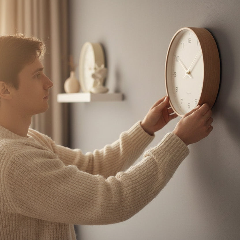 SYLFORM Tidy Vægur | Minimalistisk Design, Silent Mekanisme, Plast 25x25 cm / 30x30 cm